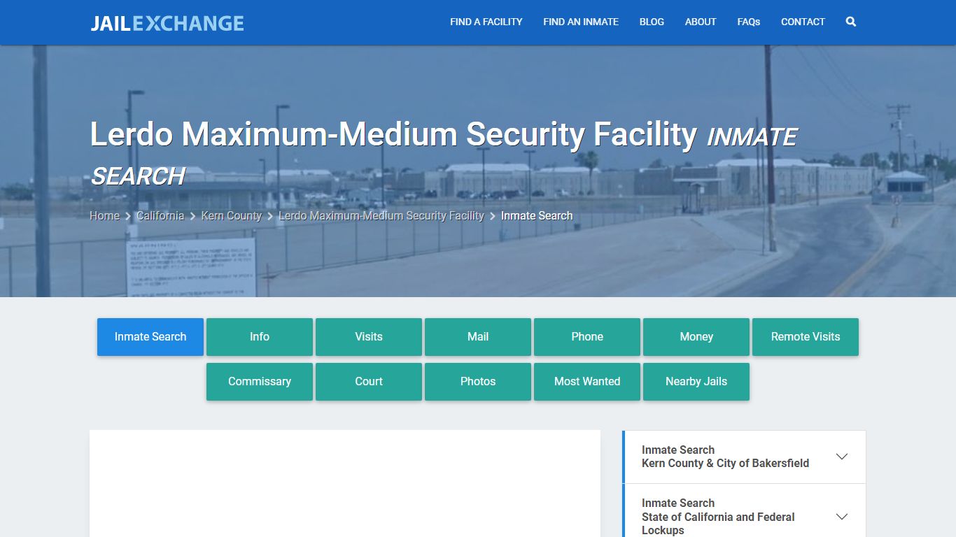 Lerdo Maximum-Medium Security Facility Inmate Search - Jail Exchange
